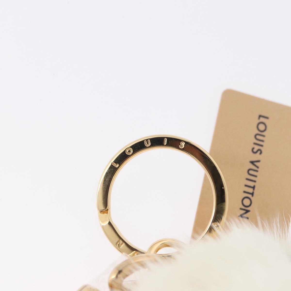 LOUIS VUITTON Porte Cles Snow Vivienne Key Holder White M00554 LV Auth BA11149M