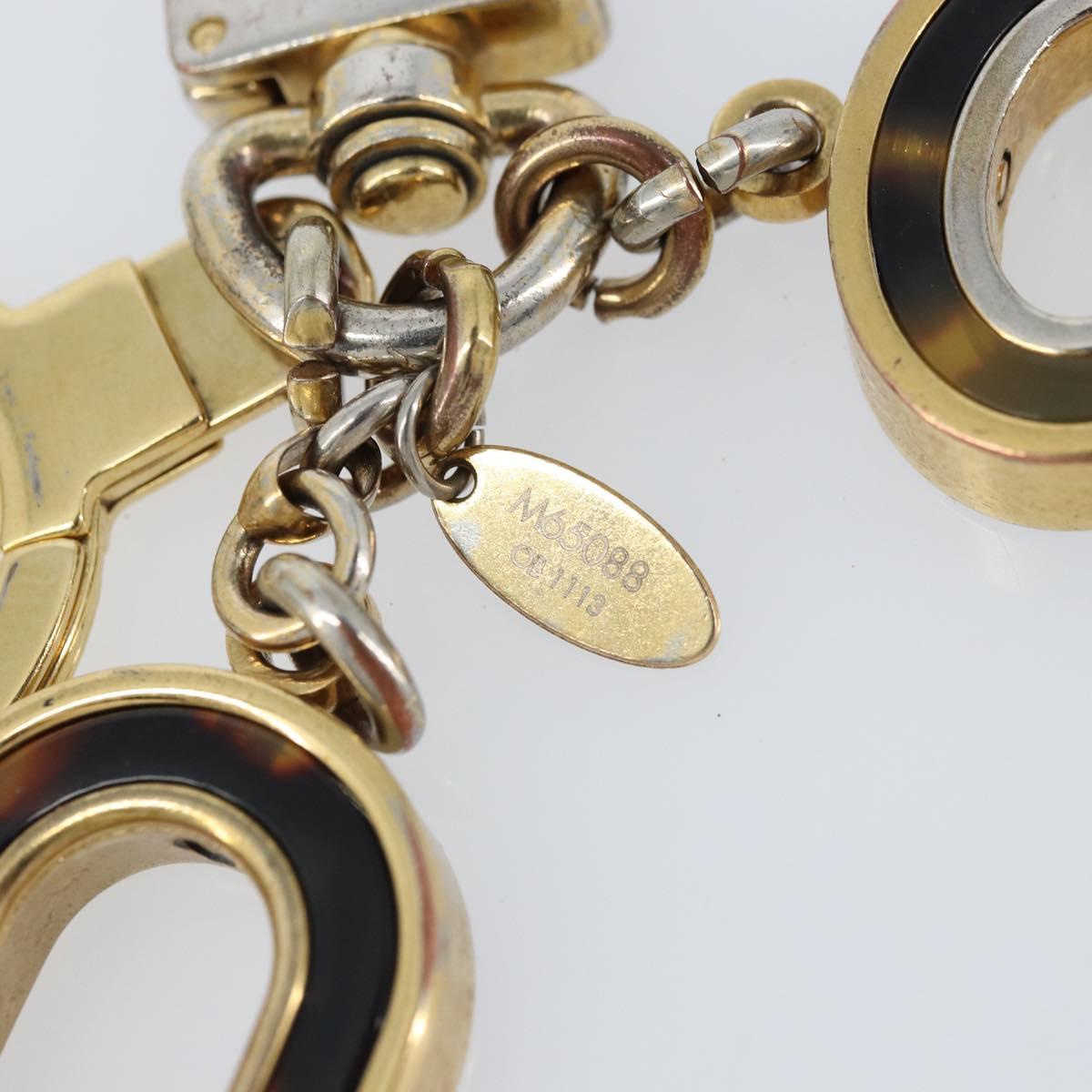 LOUIS VUITTON Porte Cle Confidence Key Holder metal Gold M65088 LV Auth BA11152