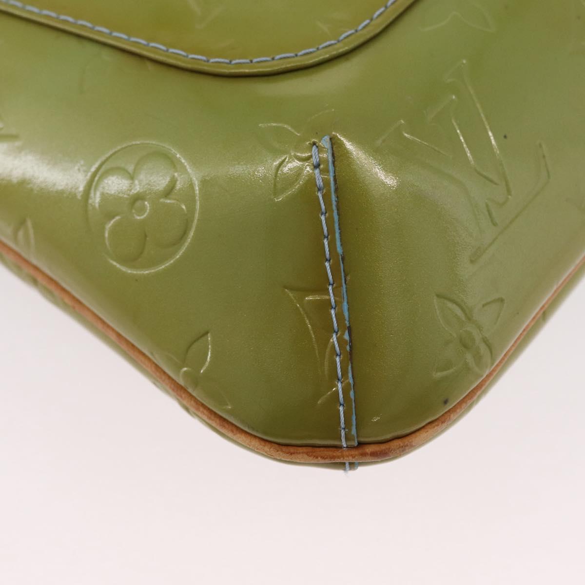 LOUIS VUITTON Monogram Vernis Thompson Street Bag Baby Blue M91009 Auth BA11169
