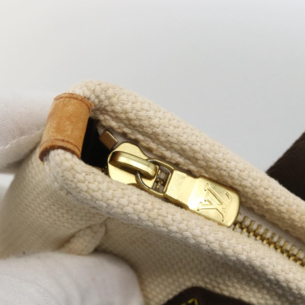 LOUIS VUITTON Antigua Cabas PM Hand Bag Red Beige M40038 LV Auth BA11190