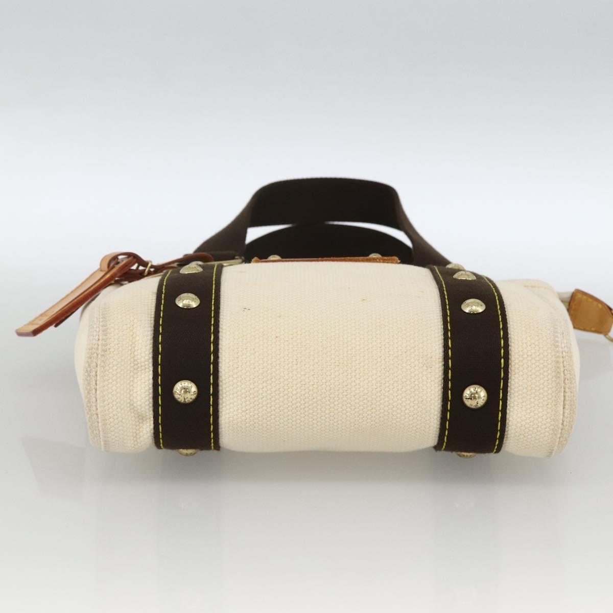 LOUIS VUITTON Antigua Cabas PM Hand Bag Red Beige M40038 LV Auth BA11190