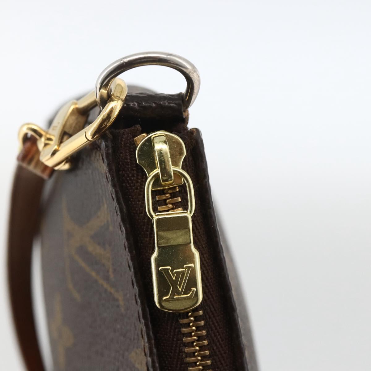 LOUIS VUITTON Monogram Pochette Accessoires Pouch M51980 LV Auth BA11192