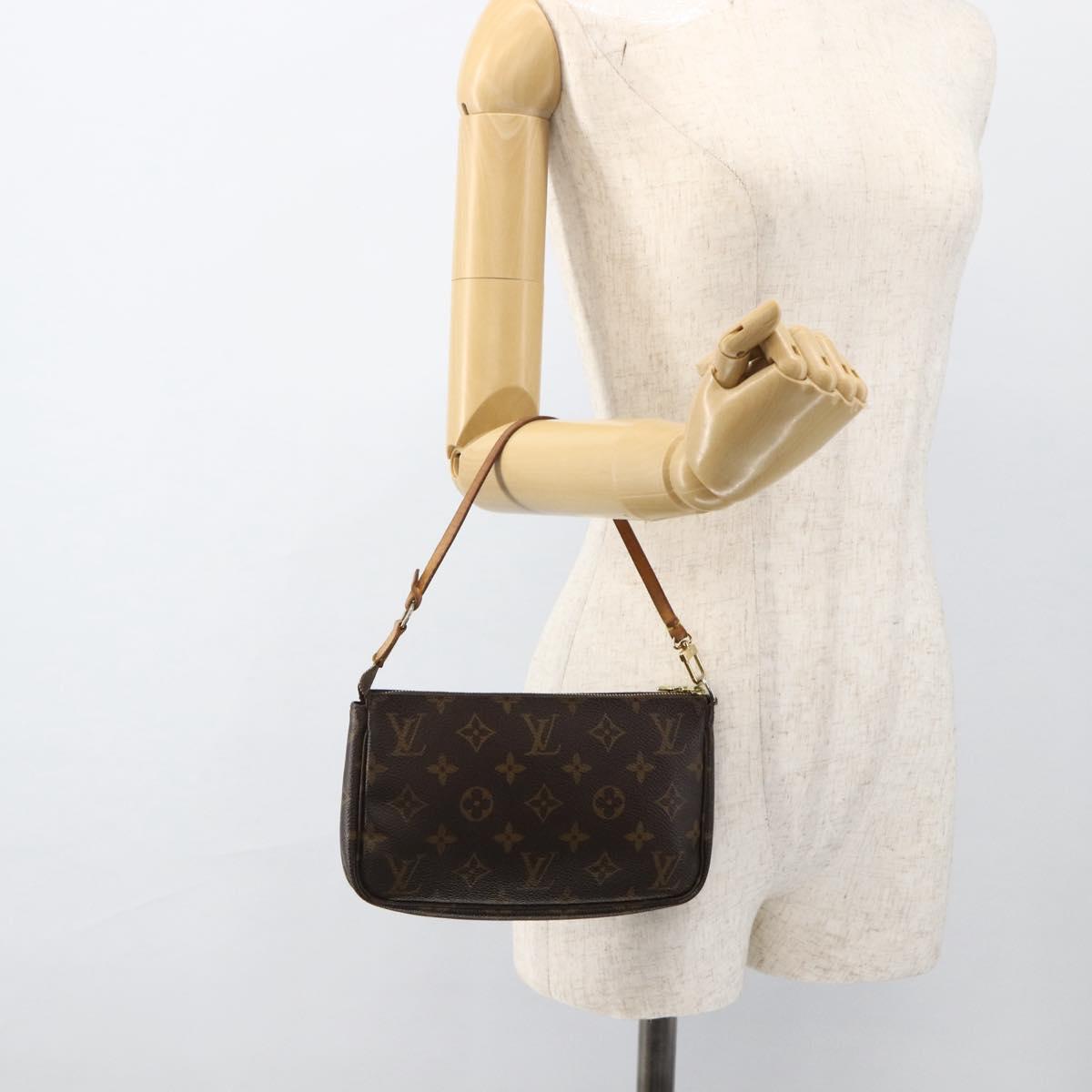 LOUIS VUITTON Monogram Pochette Accessoires Pouch M51980 LV Auth BA11192