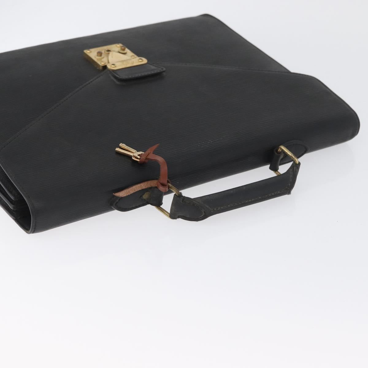 LOUIS VUITTON Epi Serviette Conseiller Briefcase Black M54422 LV Auth BA11197
