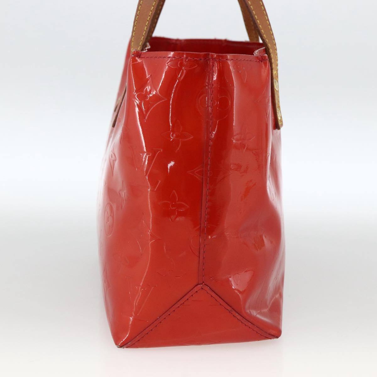 LOUIS VUITTON Monogram Vernis Reade PM Hand Bag Red Rouge M91088 LV Auth BA11201