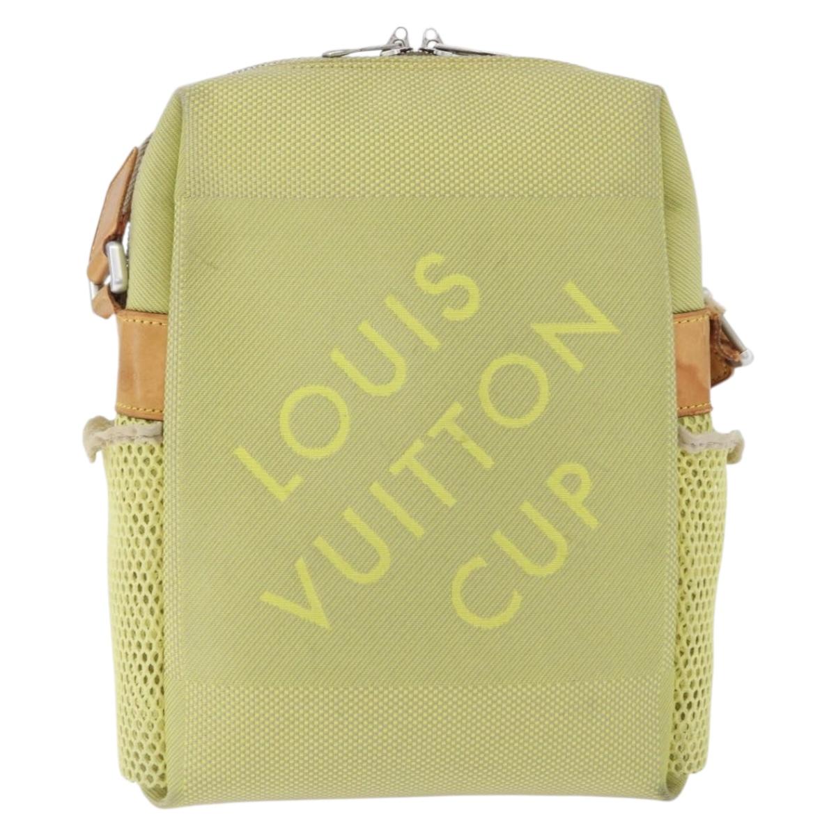 LOUIS VUITTON Damier Geant LV Cup Weatherly Bag Yellow M80636 LV Auth BA11202