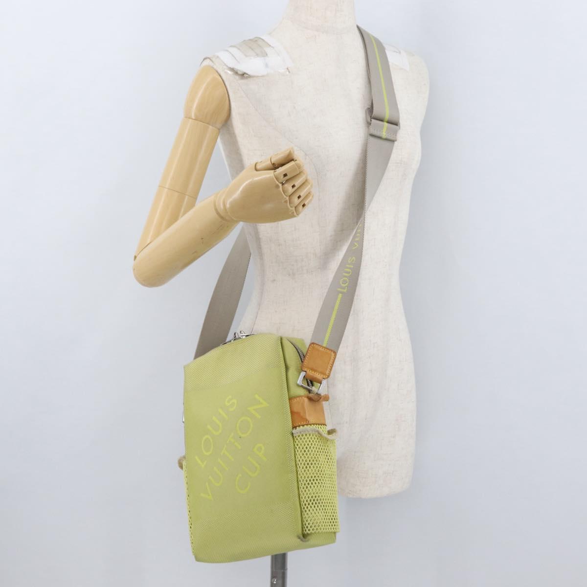 LOUIS VUITTON Damier Geant LV Cup Weatherly Bag Yellow M80636 LV Auth BA11202