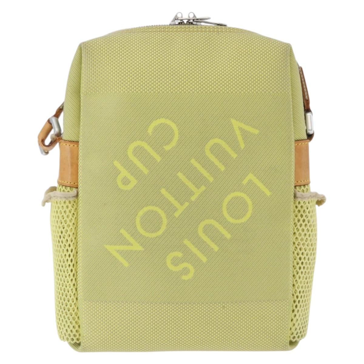 LOUIS VUITTON Damier Geant LV Cup Weatherly Bag Yellow M80636 LV Auth BA11202