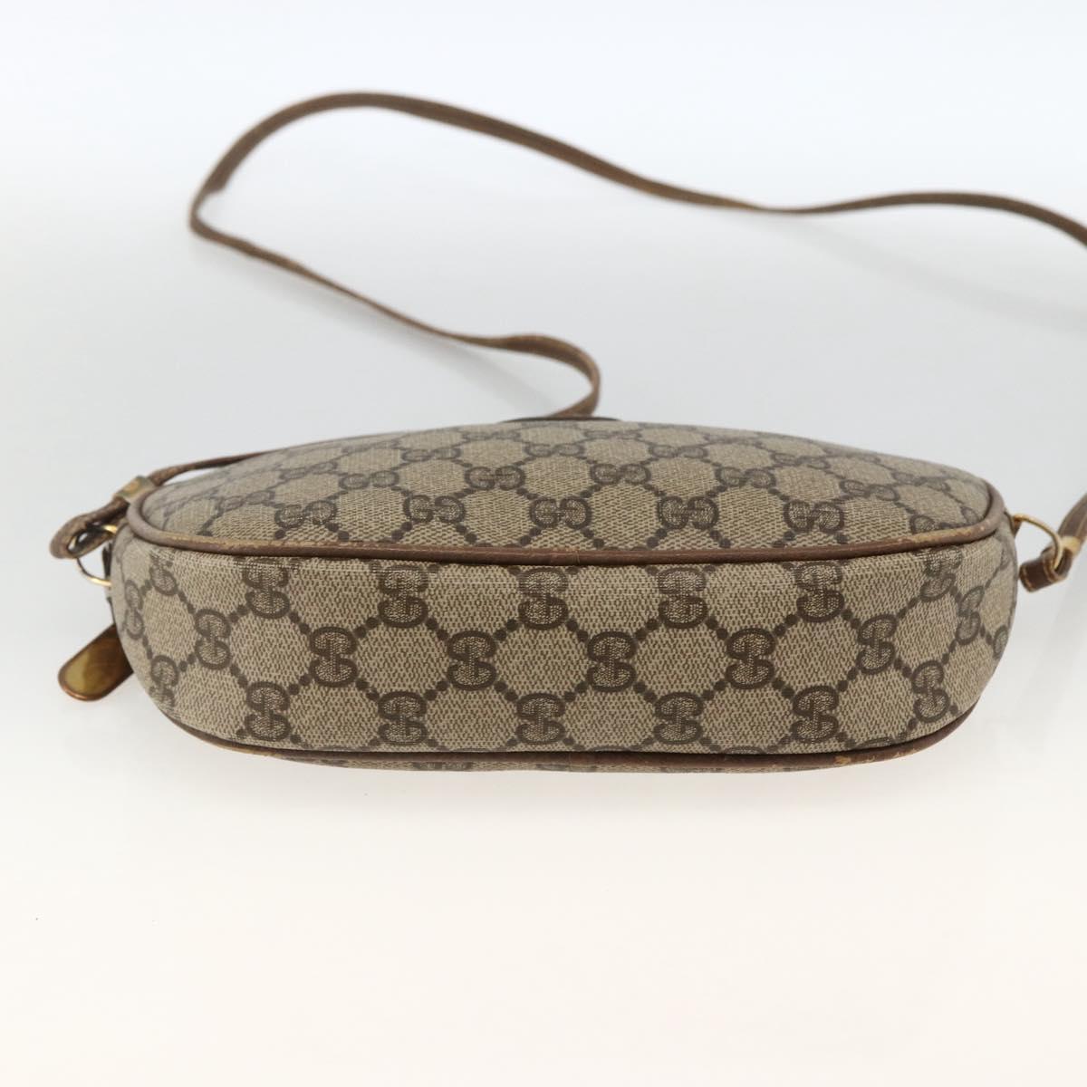GUCCI GG Supreme Shoulder Bag PVC Beige Gold 007 983 1113 Auth BA11209