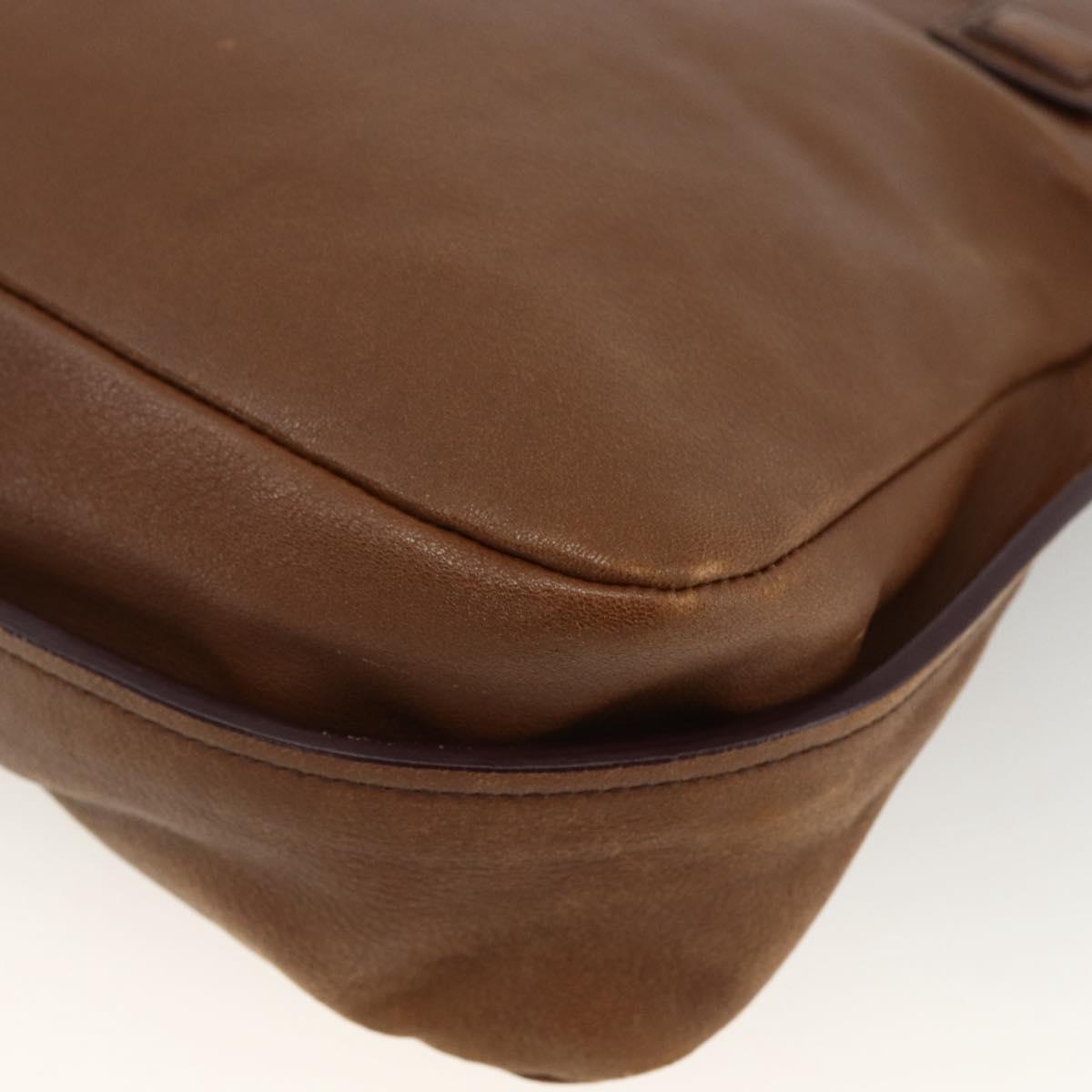 Chloe Margaret Hand Bag Leather 2way Brown Gold Auth BA11217
