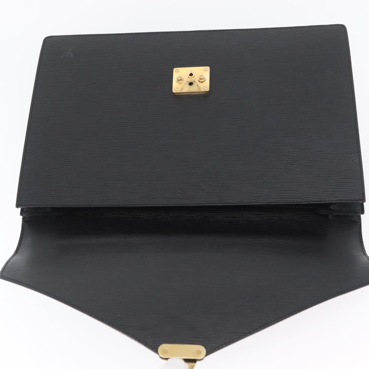 LOUIS VUITTON Epi Serviette Conseiller Briefcase Black M54422 LV Auth BA11219
