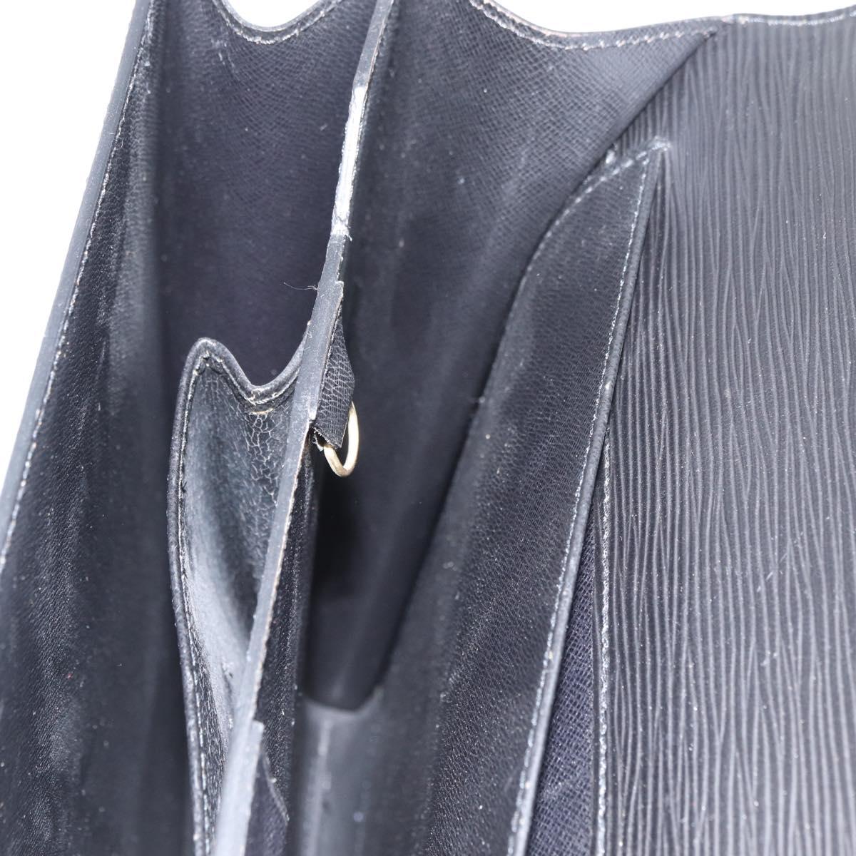 LOUIS VUITTON Epi Serviette Conseiller Briefcase Black M54422 LV Auth BA11219