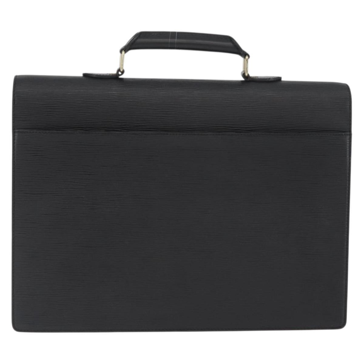 LOUIS VUITTON Epi Serviette Conseiller Briefcase Black M54422 LV Auth BA11219