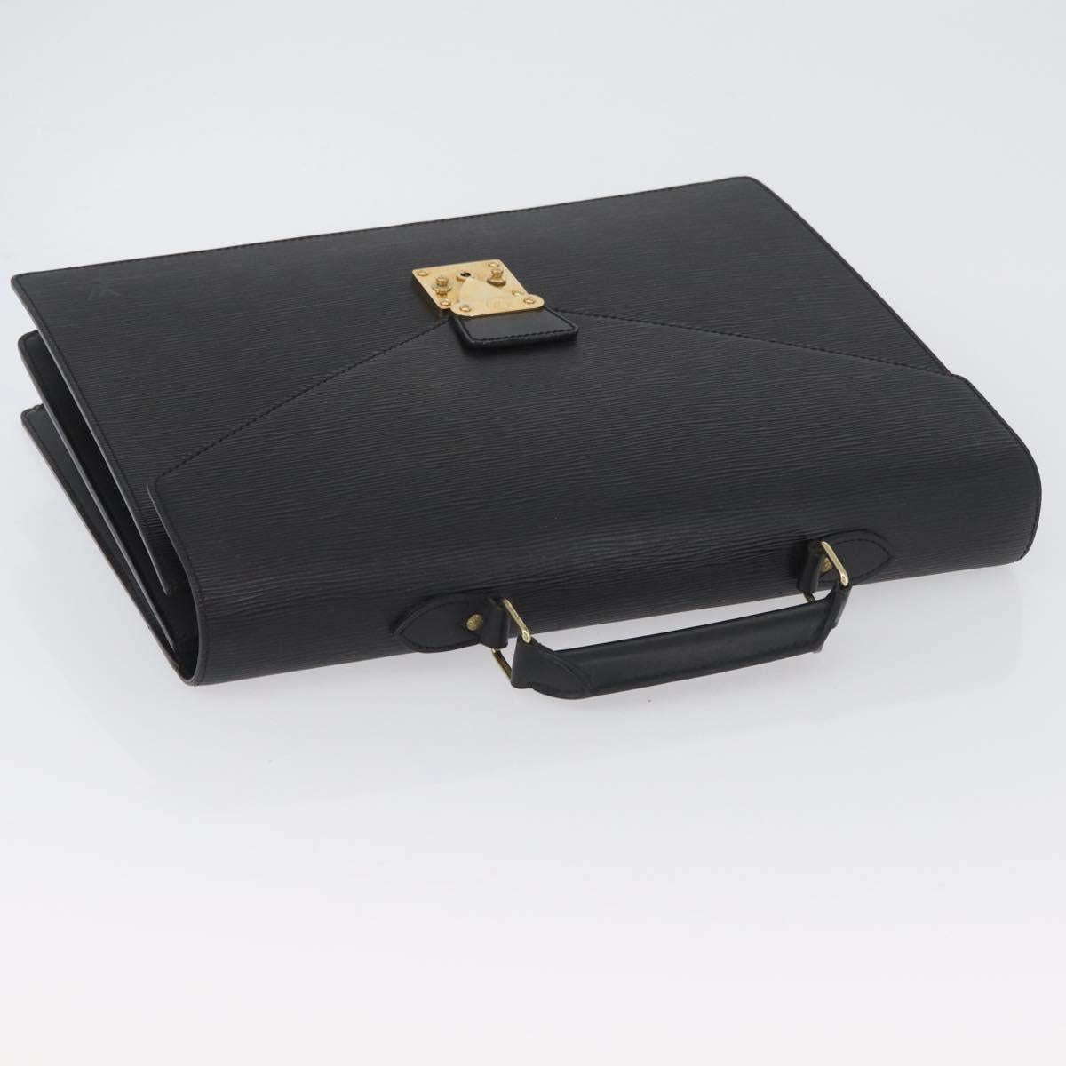 LOUIS VUITTON Epi Serviette Conseiller Briefcase Black M54422 LV Auth BA11219