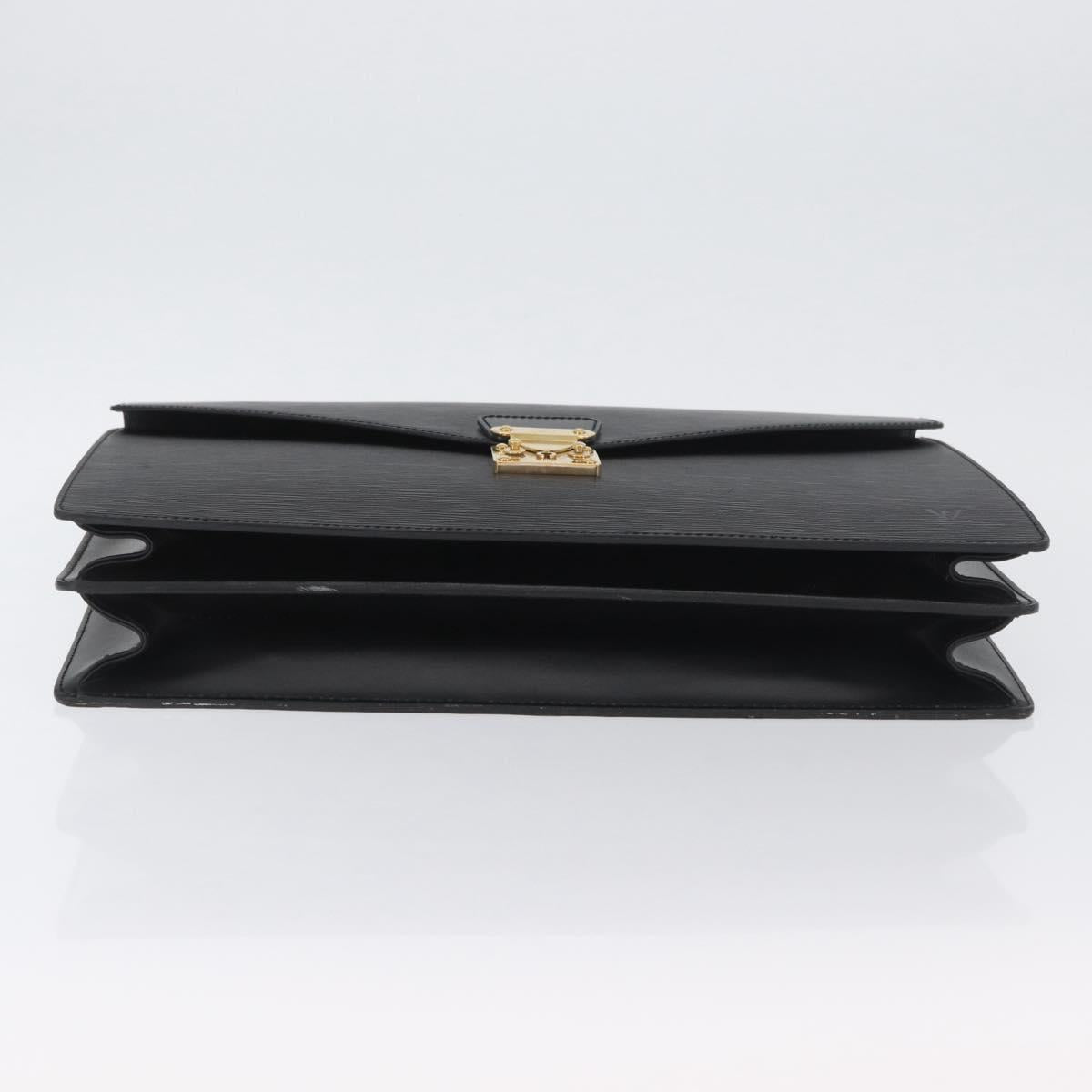 LOUIS VUITTON Epi Serviette Conseiller Briefcase Black M54422 LV Auth BA11219