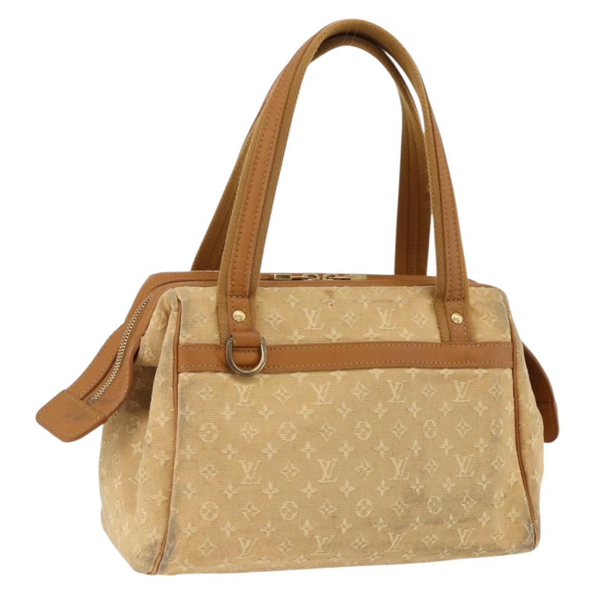 LOUIS VUITTON Monogram Mini Josephine PM Hand Bag Beige M92416 LV Auth BA11224