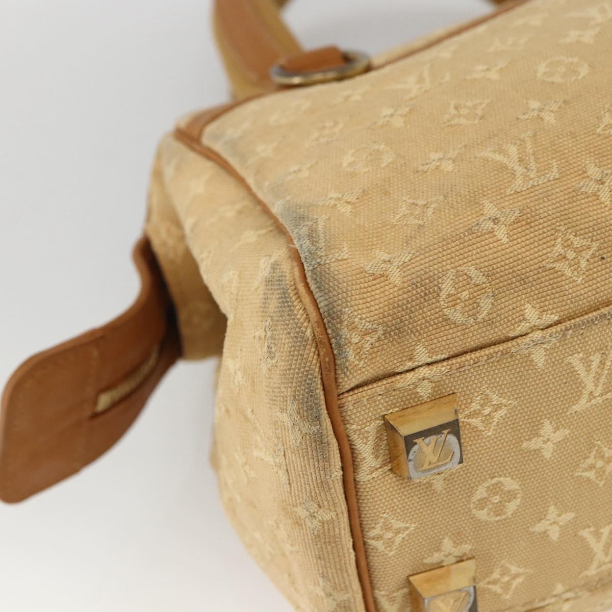 LOUIS VUITTON Monogram Mini Josephine PM Hand Bag Beige M92416 LV Auth BA11224