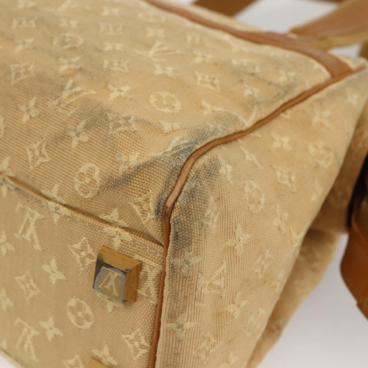 LOUIS VUITTON Monogram Mini Josephine PM Hand Bag Beige M92416 LV Auth BA11224