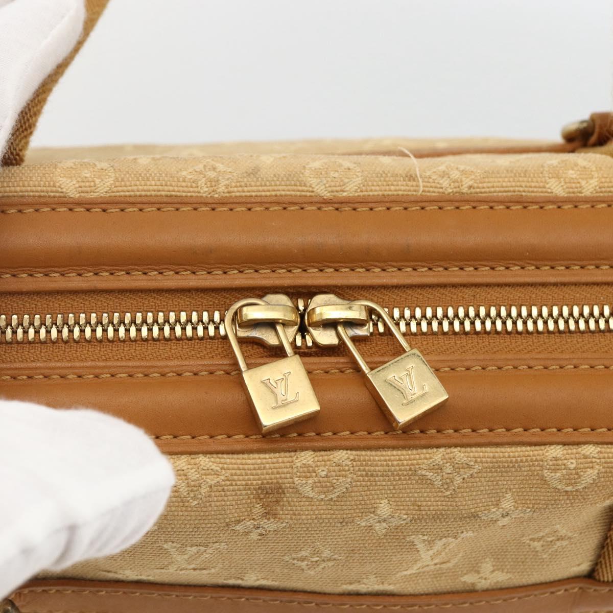 LOUIS VUITTON Monogram Mini Josephine PM Hand Bag Beige M92416 LV Auth BA11224