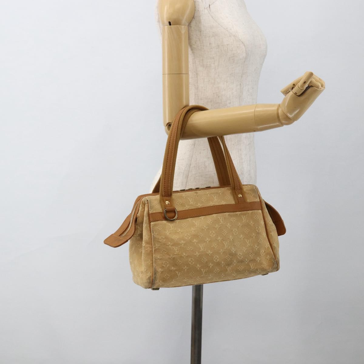 LOUIS VUITTON Monogram Mini Josephine PM Hand Bag Beige M92416 LV Auth BA11224