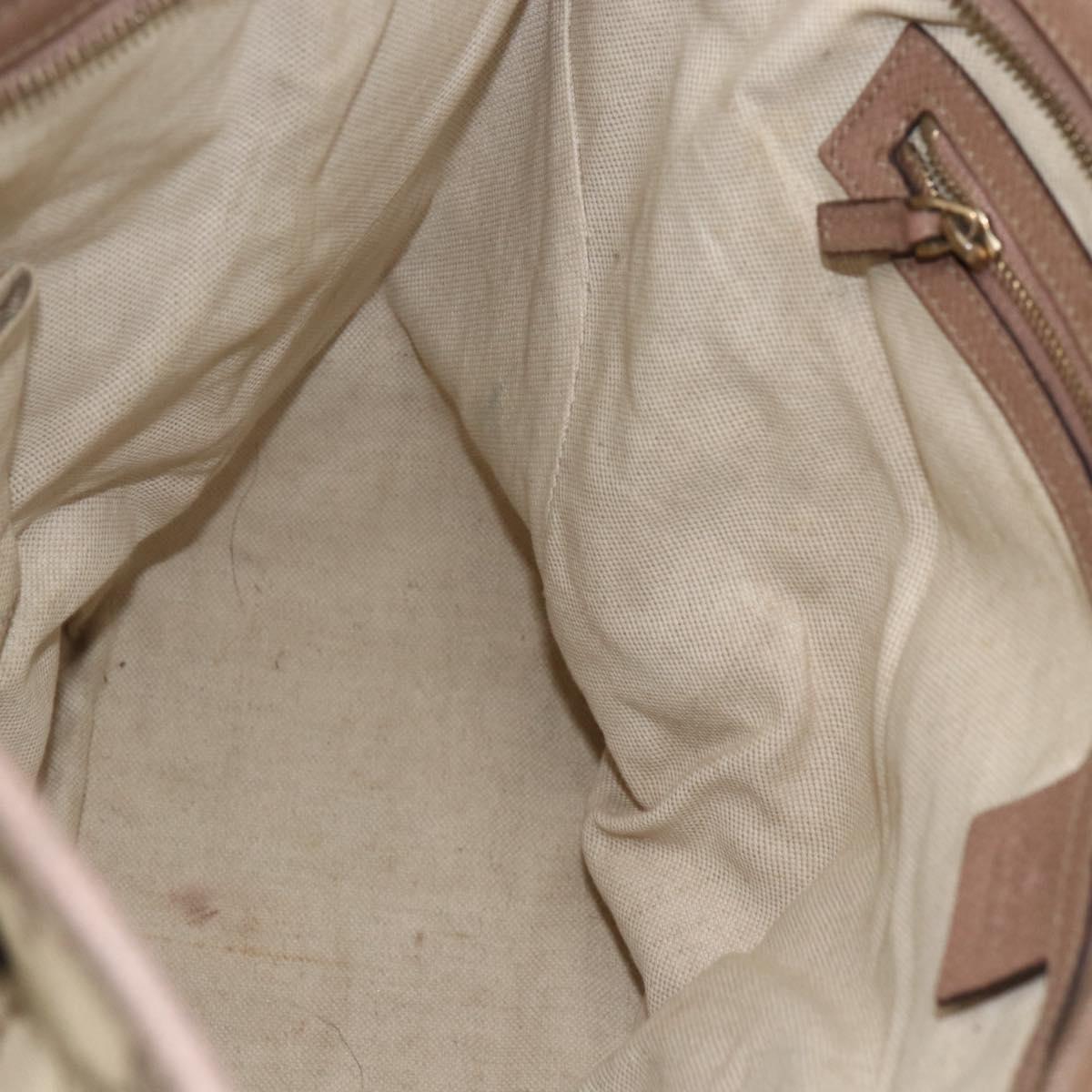 GUCCI GG Canvas Brie Tote Bag Beige Gold 323671 Auth BA11225