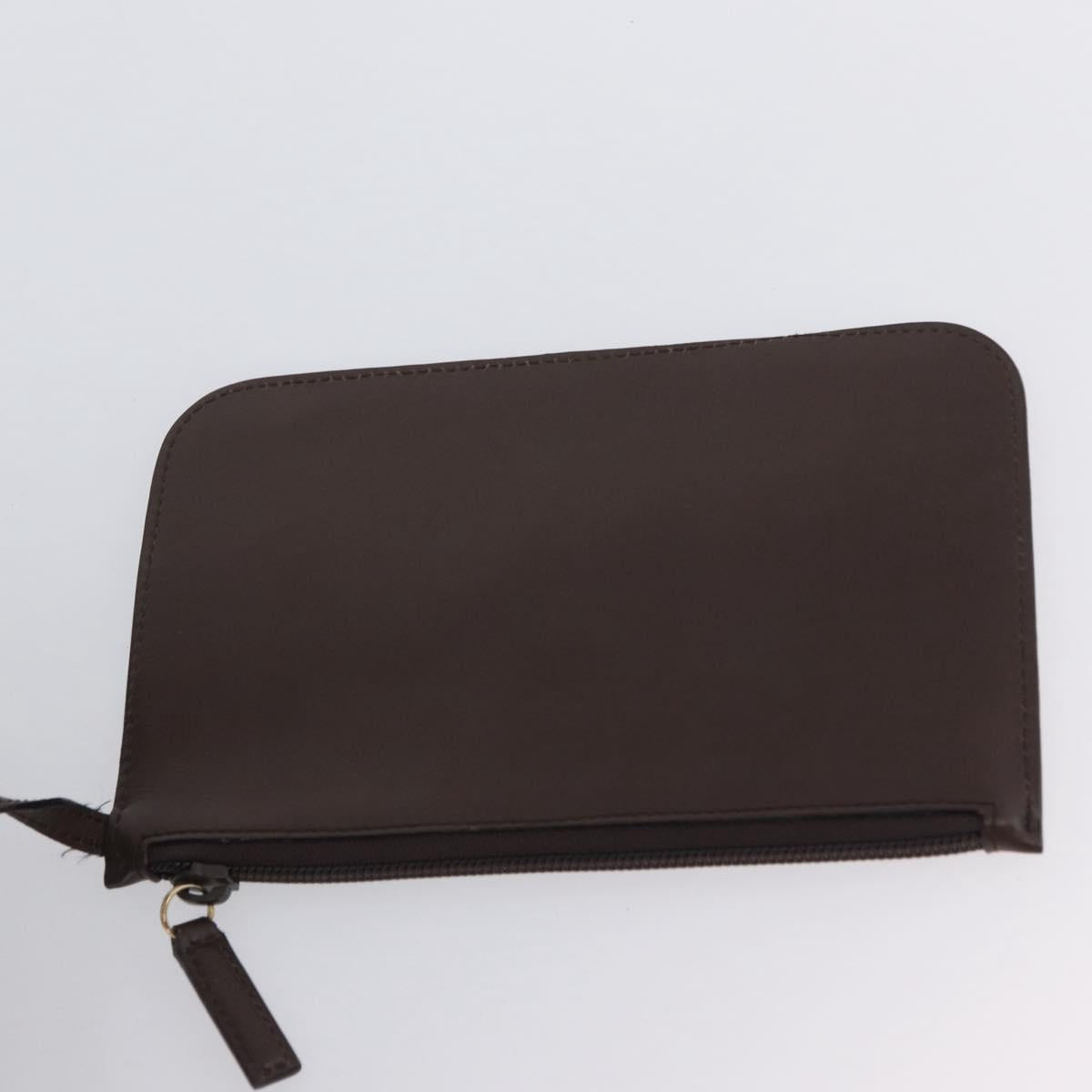 GUCCI Bamboo Shoulder Bag Leather Brown Gold 001 2058 1881 0 Auth BA11231