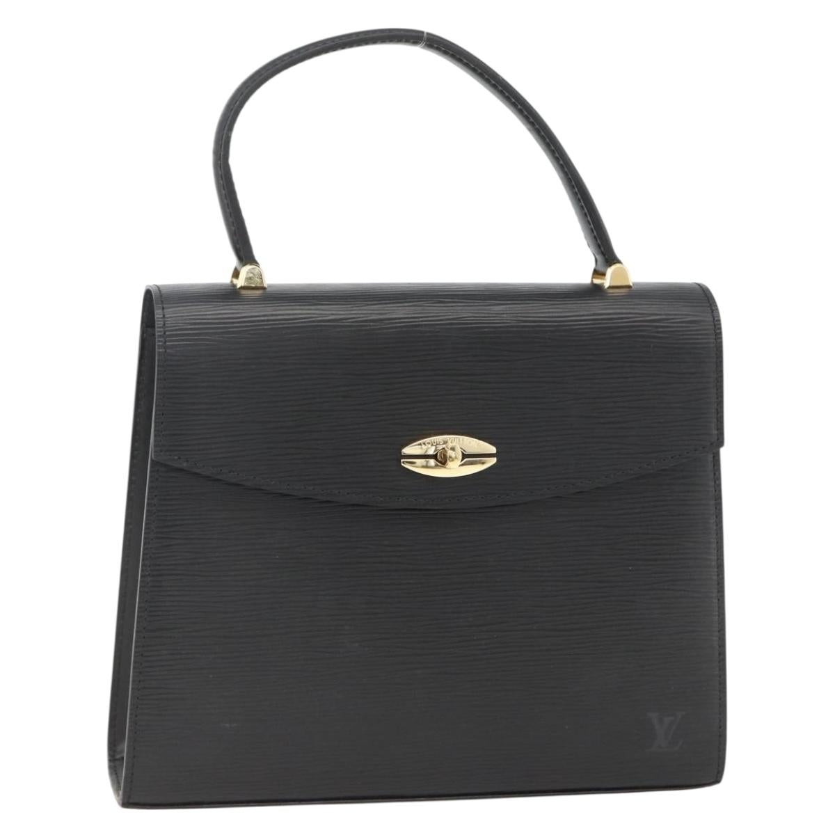 LOUIS VUITTON Epi Malesherbes Hand Bag Black M52372 LV Auth BA11235