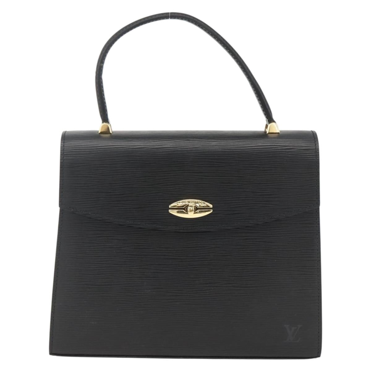 LOUIS VUITTON Epi Malesherbes Hand Bag Black M52372 LV Auth BA11235