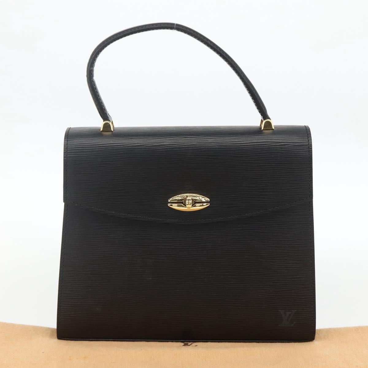 LOUIS VUITTON Epi Malesherbes Hand Bag Black M52372 LV Auth BA11235