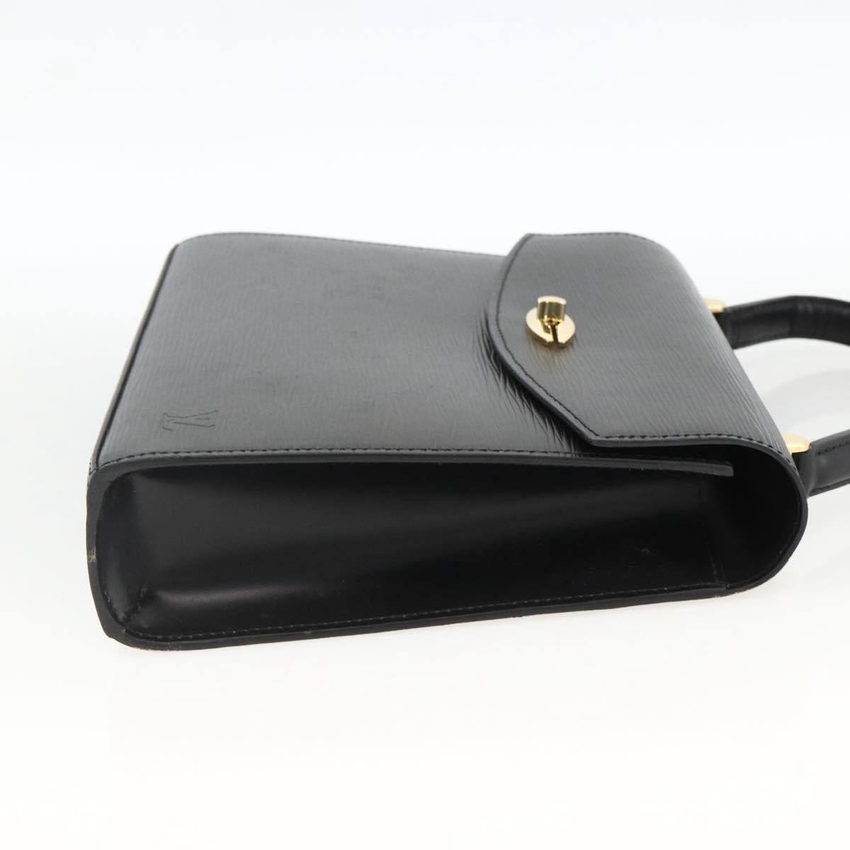 LOUIS VUITTON Epi Malesherbes Hand Bag Black M52372 LV Auth BA11235