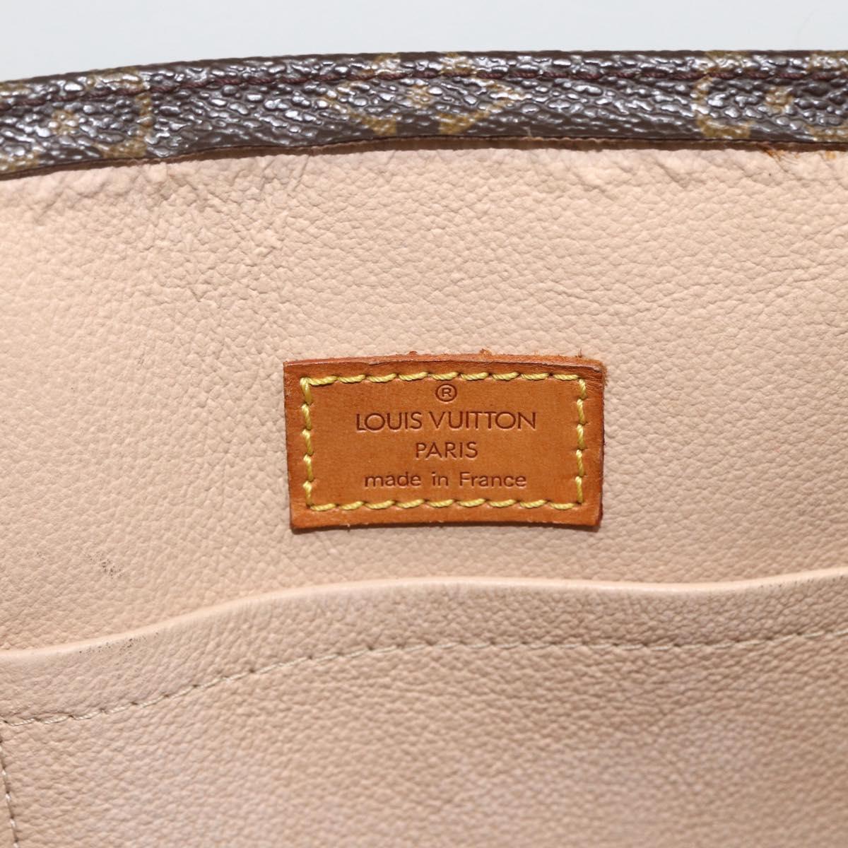 LOUIS VUITTON Monogram Sac Plat Hand Bag M51140 LV Auth BA11239