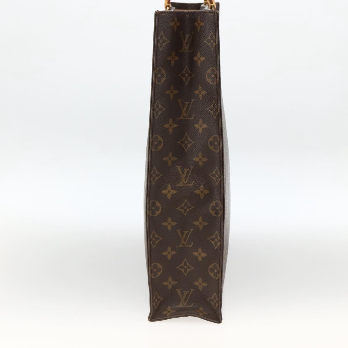 LOUIS VUITTON Monogram Sac Plat Hand Bag M51140 LV Auth BA11239