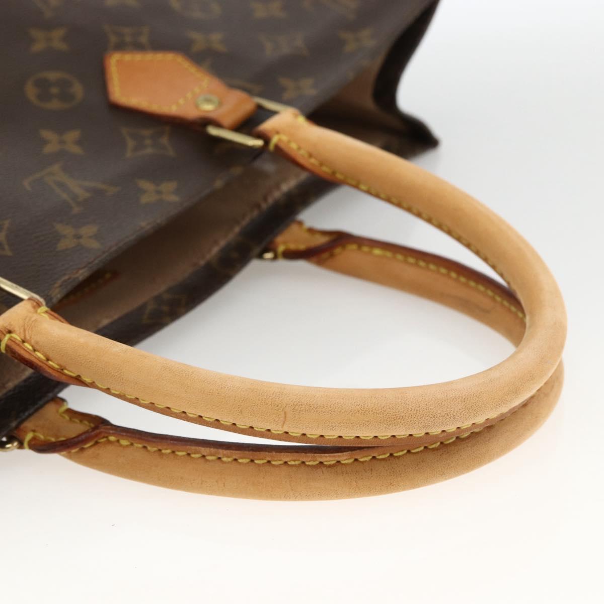 LOUIS VUITTON Monogram Sac Plat Hand Bag M51140 LV Auth BA11239
