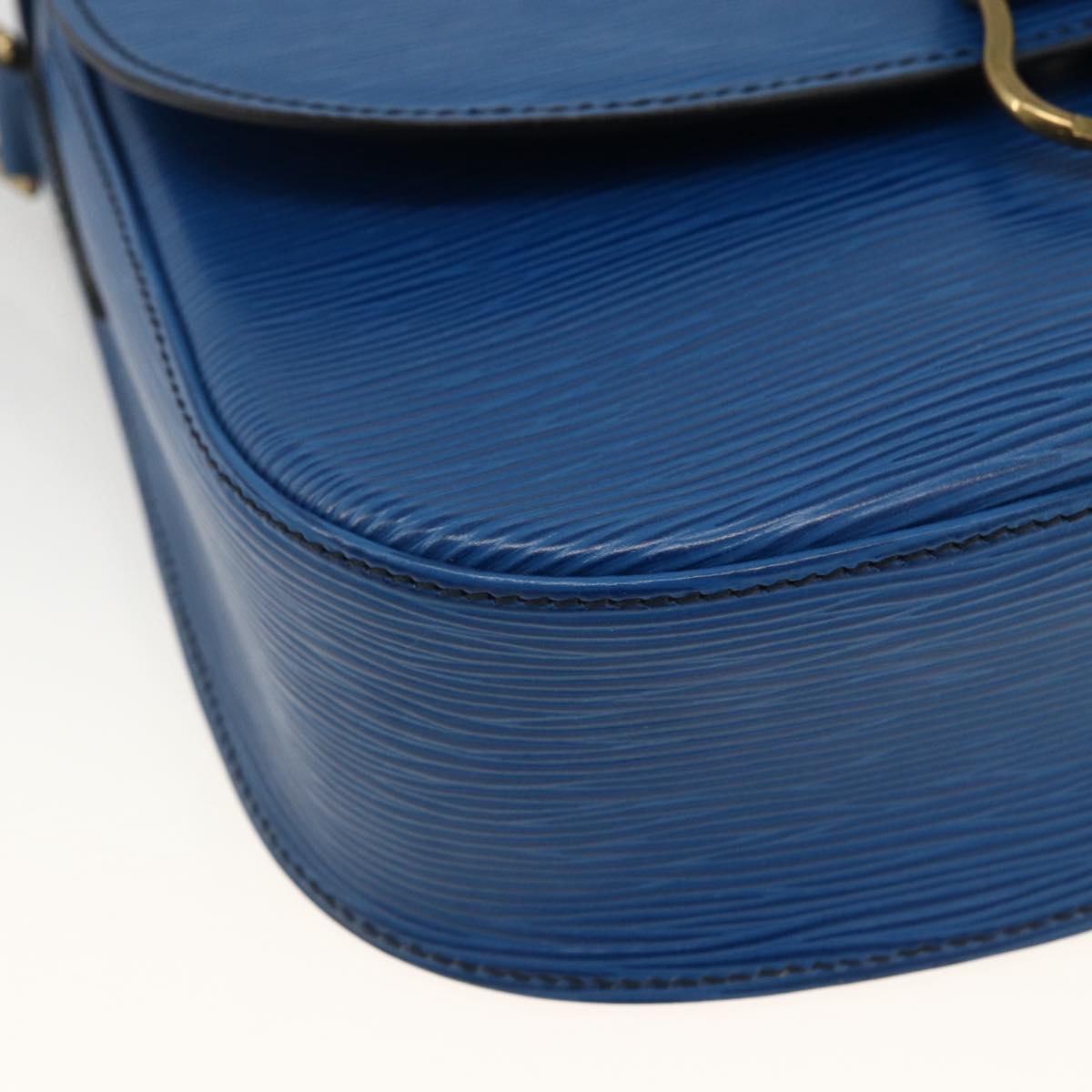 LOUIS VUITTON Epi Saint Cloud GM Shoulder Bag Toledo Blue M52195 LV Auth BA11245