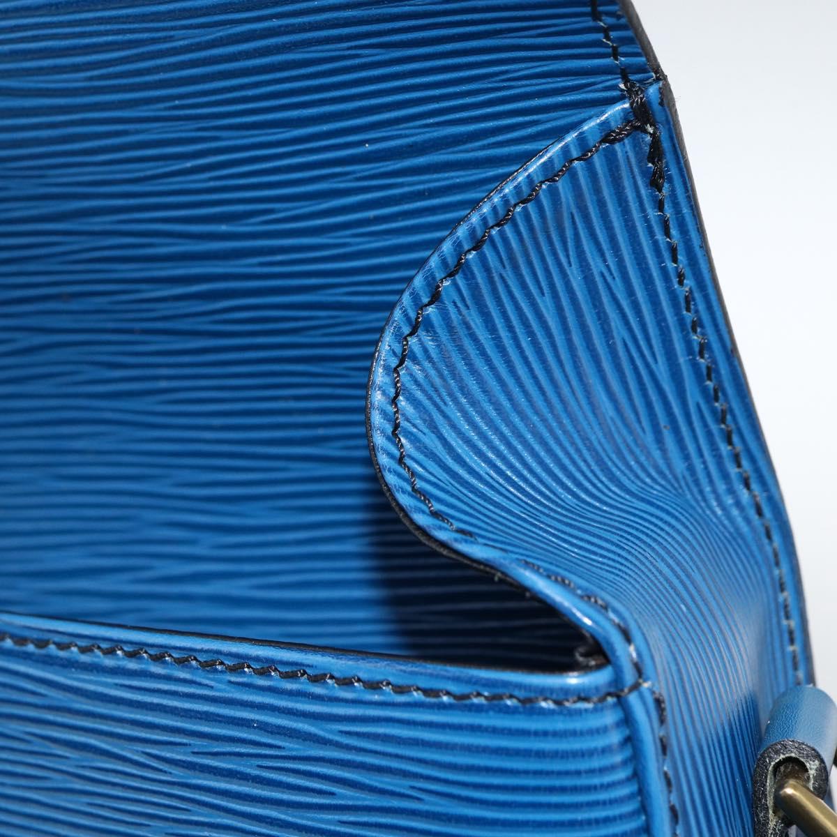 LOUIS VUITTON Epi Saint Cloud GM Shoulder Bag Toledo Blue M52195 LV Auth BA11245