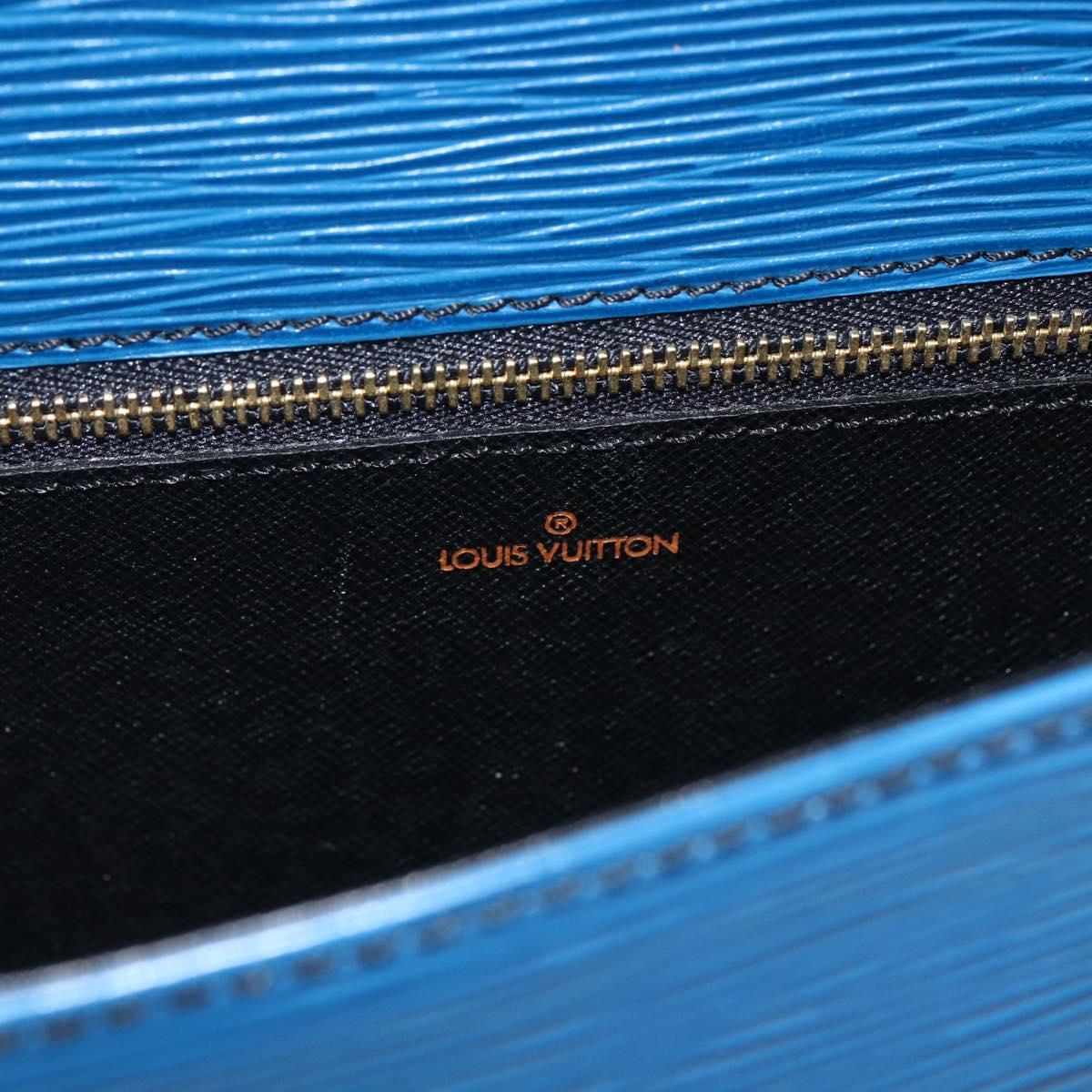 LOUIS VUITTON Epi Saint Cloud GM Shoulder Bag Toledo Blue M52195 LV Auth BA11245