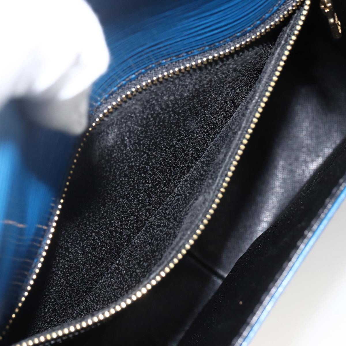 LOUIS VUITTON Epi Saint Cloud GM Shoulder Bag Toledo Blue M52195 LV Auth BA11245