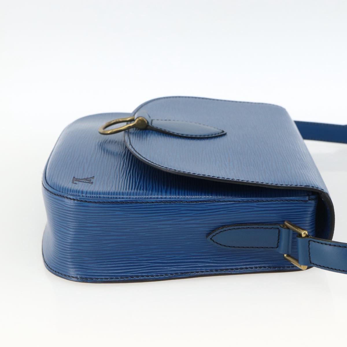 LOUIS VUITTON Epi Saint Cloud GM Shoulder Bag Toledo Blue M52195 LV Auth BA11245