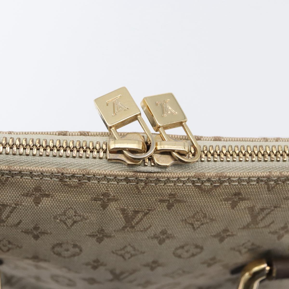 LOUIS VUITTON Monogram Mini Alma Haut Hand Bag Khaki M92203 LV Auth BA11248