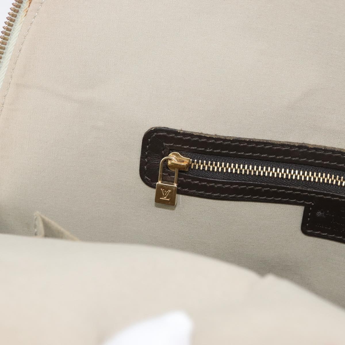 LOUIS VUITTON Monogram Mini Alma Haut Hand Bag Khaki M92203 LV Auth BA11248