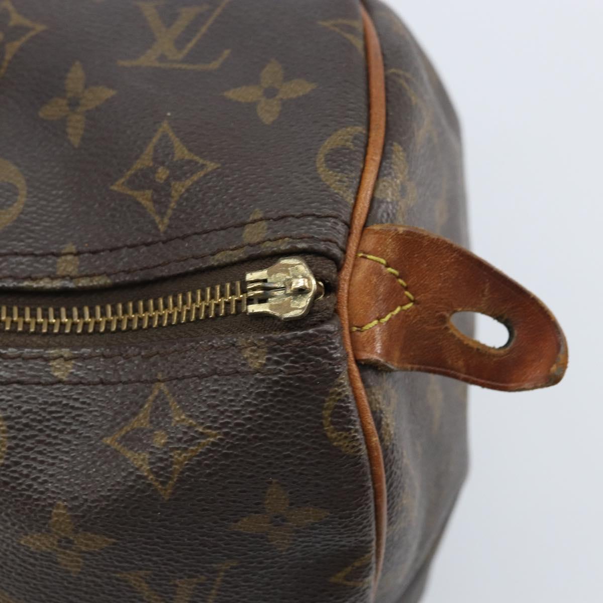 LOUIS VUITTON Monogram Speedy 30 Hand Bag M41526 LV Auth BA11257