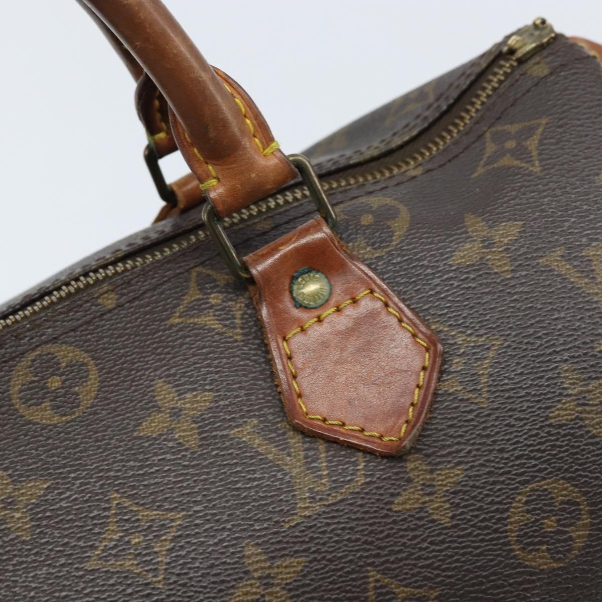 LOUIS VUITTON Monogram Speedy 30 Hand Bag M41526 LV Auth BA11257