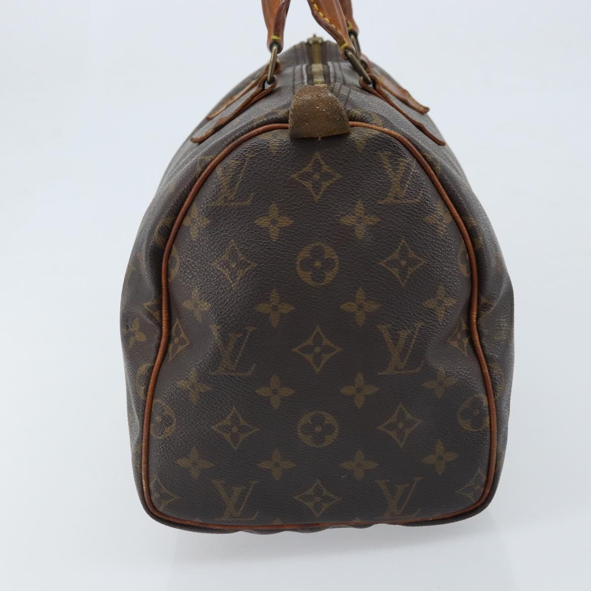 LOUIS VUITTON Monogram Speedy 30 Hand Bag M41526 LV Auth BA11257