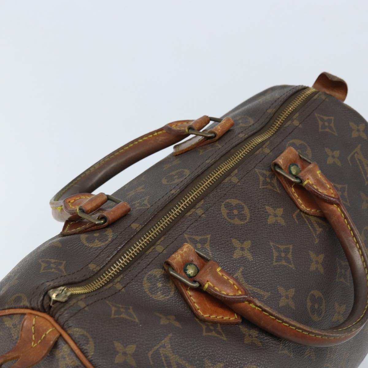 LOUIS VUITTON Monogram Speedy 30 Hand Bag M41526 LV Auth BA11257