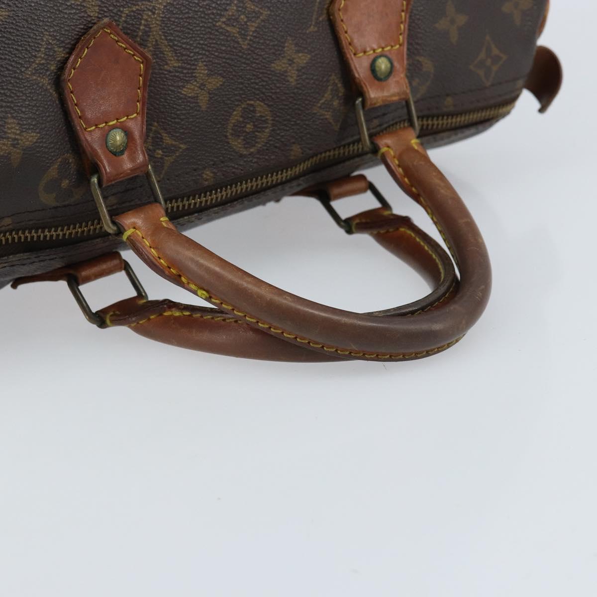 LOUIS VUITTON Monogram Speedy 30 Hand Bag M41526 LV Auth BA11257