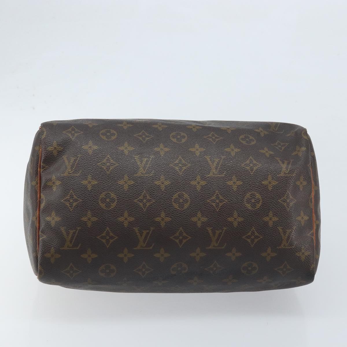 LOUIS VUITTON Monogram Speedy 30 Hand Bag M41526 LV Auth BA11257