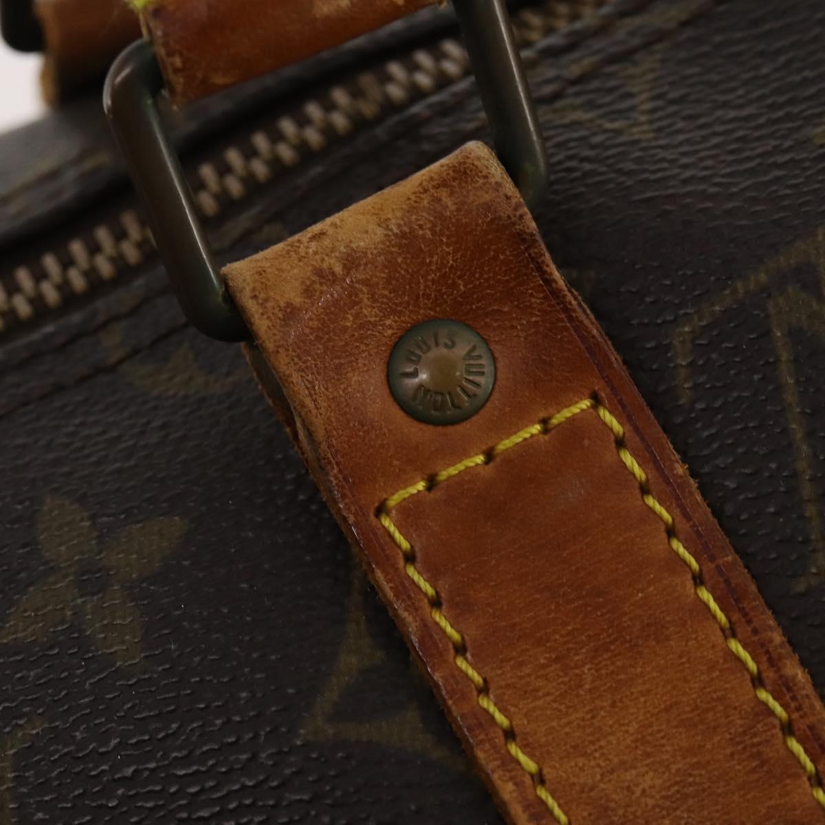 LOUIS VUITTON Monogram Keepall Bandouliere 50 Boston Bag M41416 LV Auth BA11258