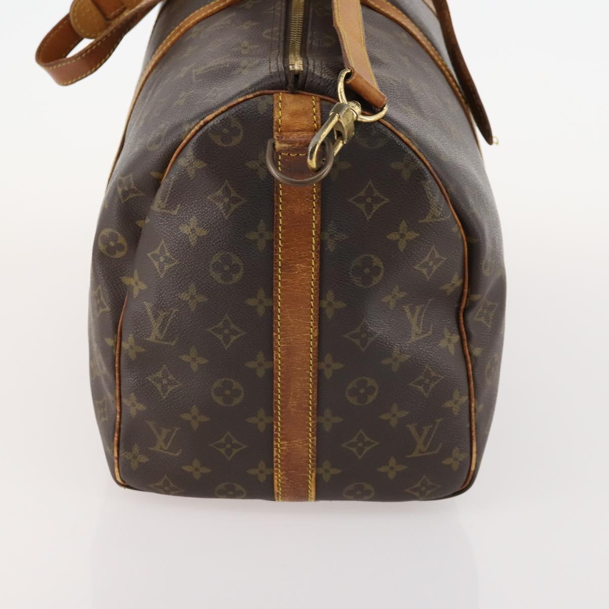 LOUIS VUITTON Monogram Keepall Bandouliere 50 Boston Bag M41416 LV Auth BA11258