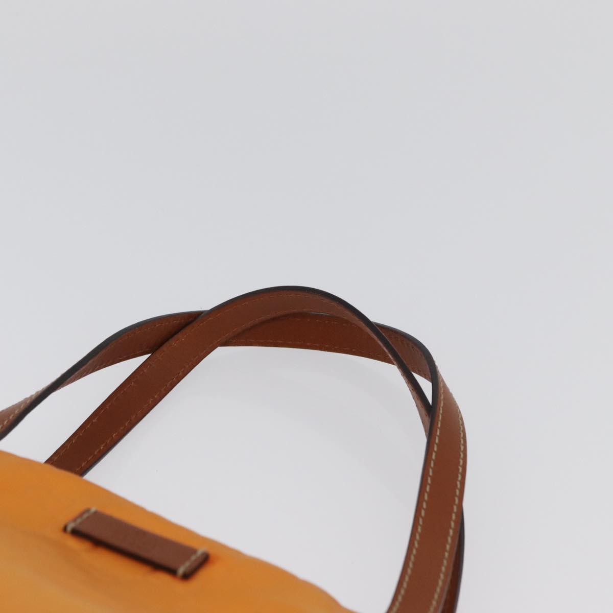 GUCCI GG Canvas Tote Bag Nylon Orange 282439 Auth BA11263