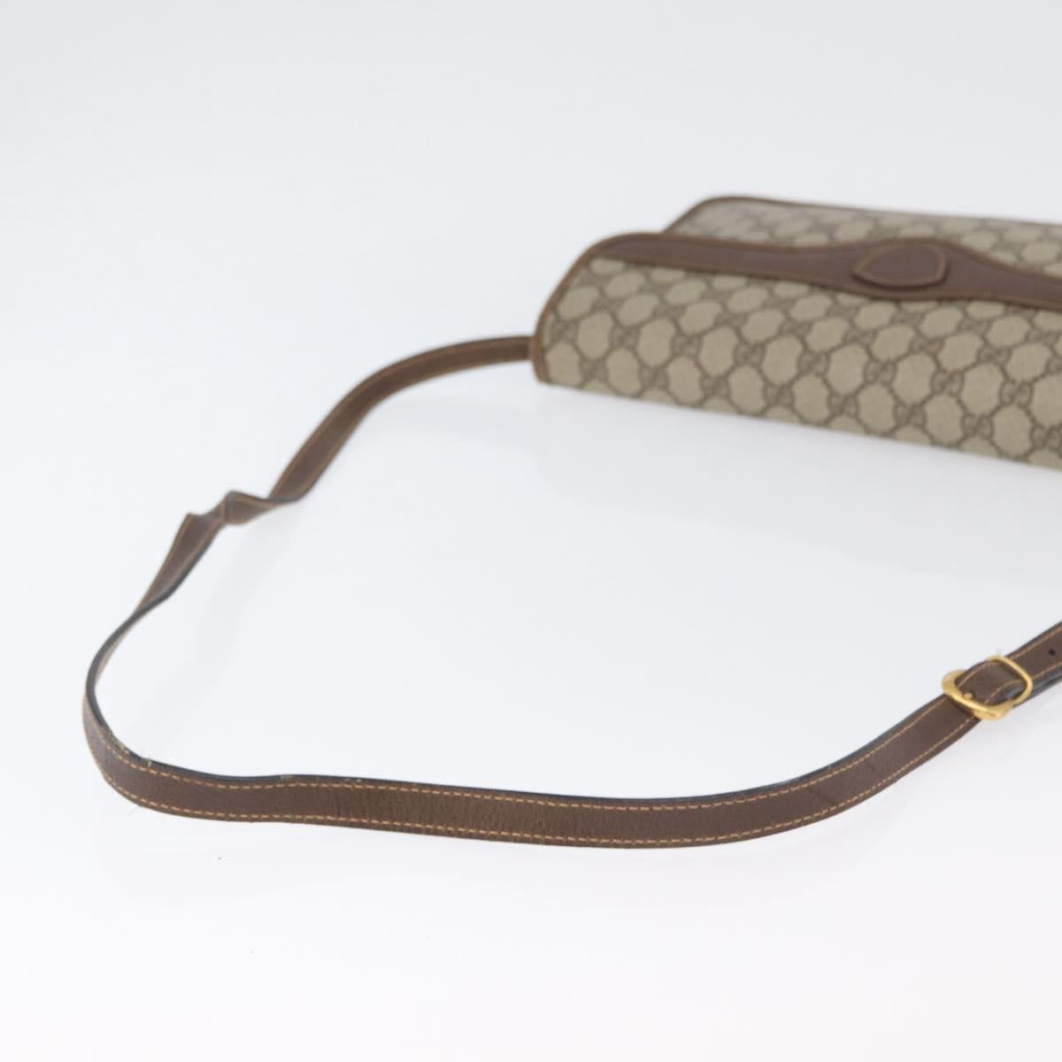 GUCCI GG Supreme Shoulder Bag PVC Beige Gold 004 904 0671 Auth BA11282